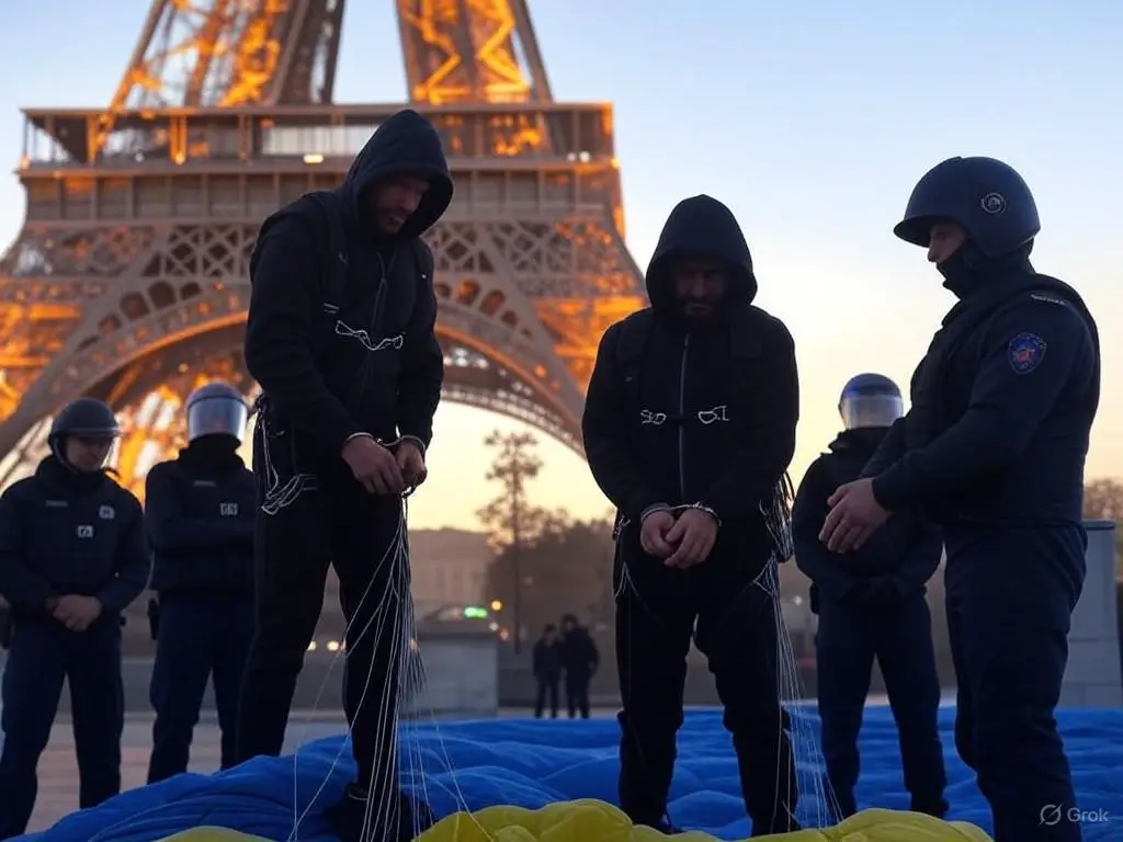 Saut Eiffel Arrestation