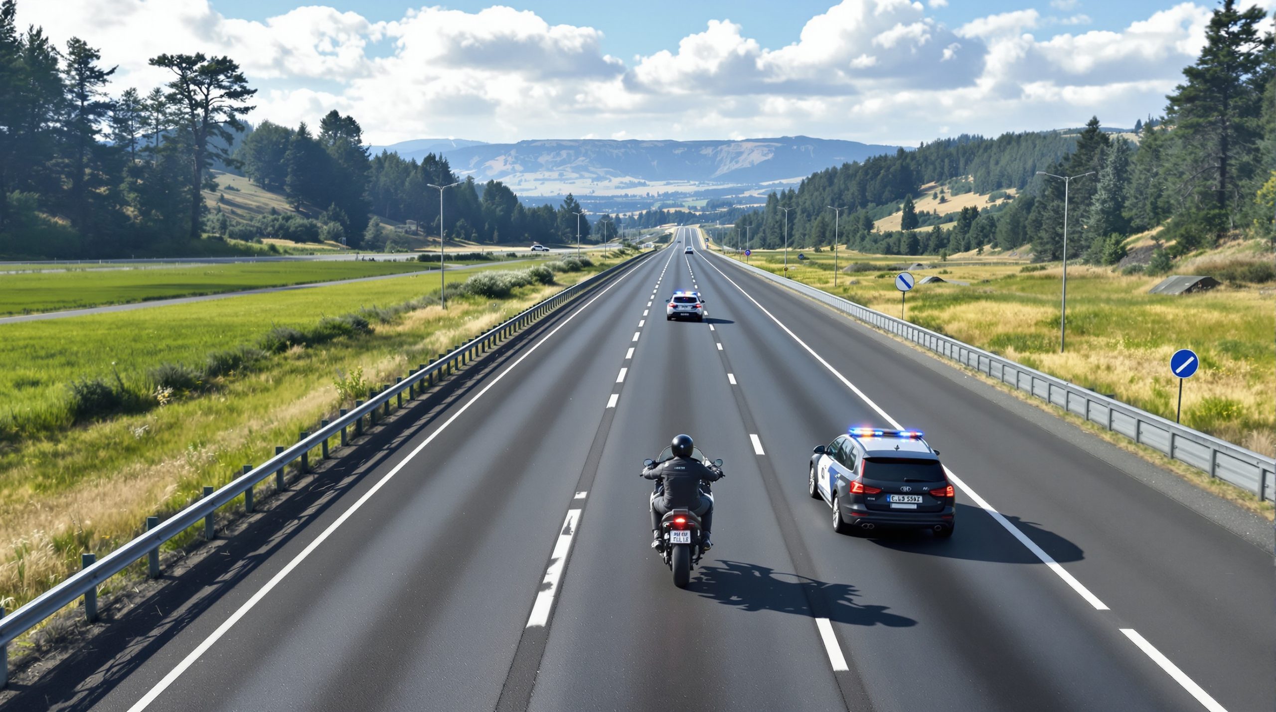 Autoroute Moto Police