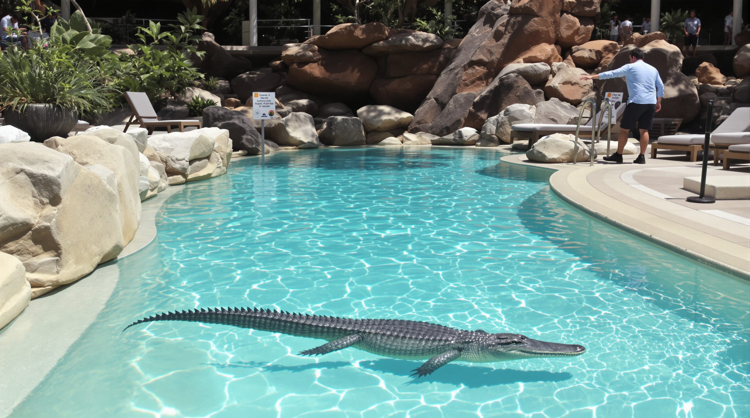 Crocodile Piscine Australie
