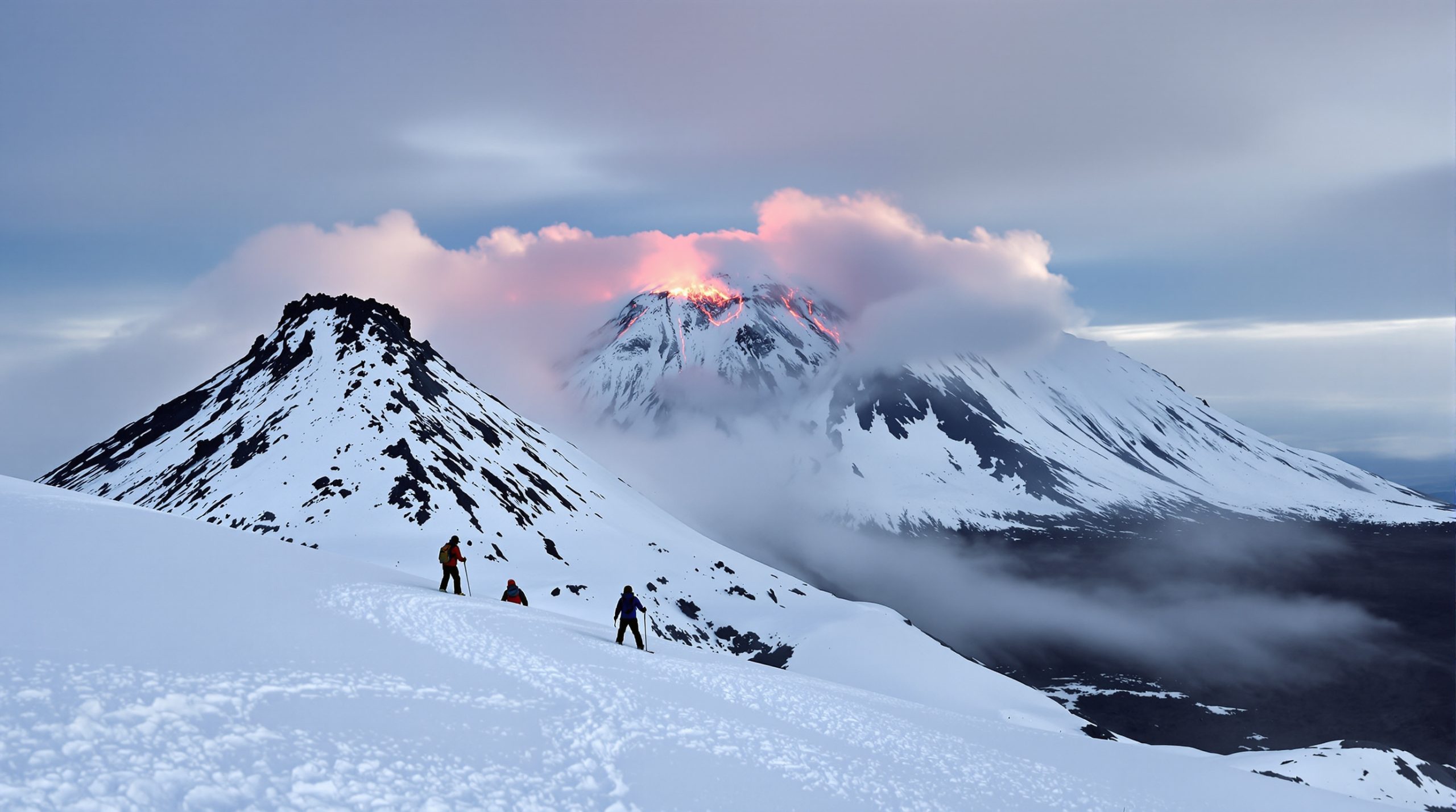 Éruption Enneigée Etna
