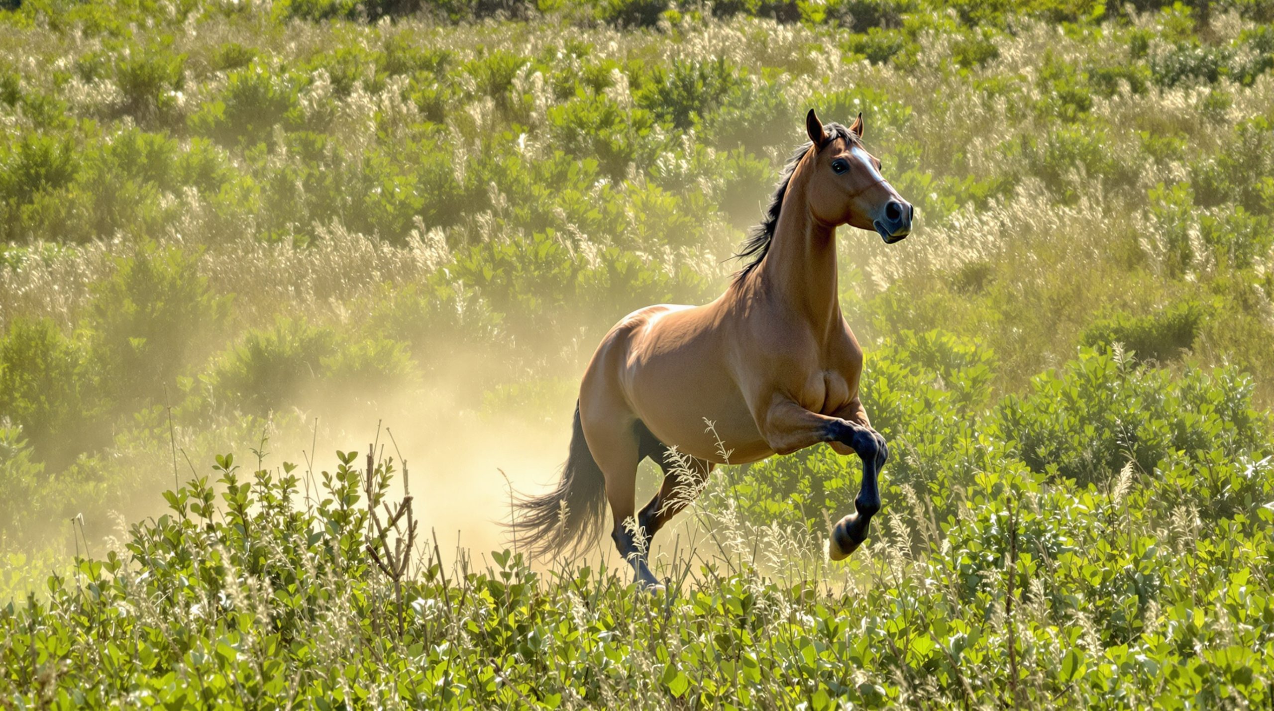 Cheval_Champ_Ensoleillé