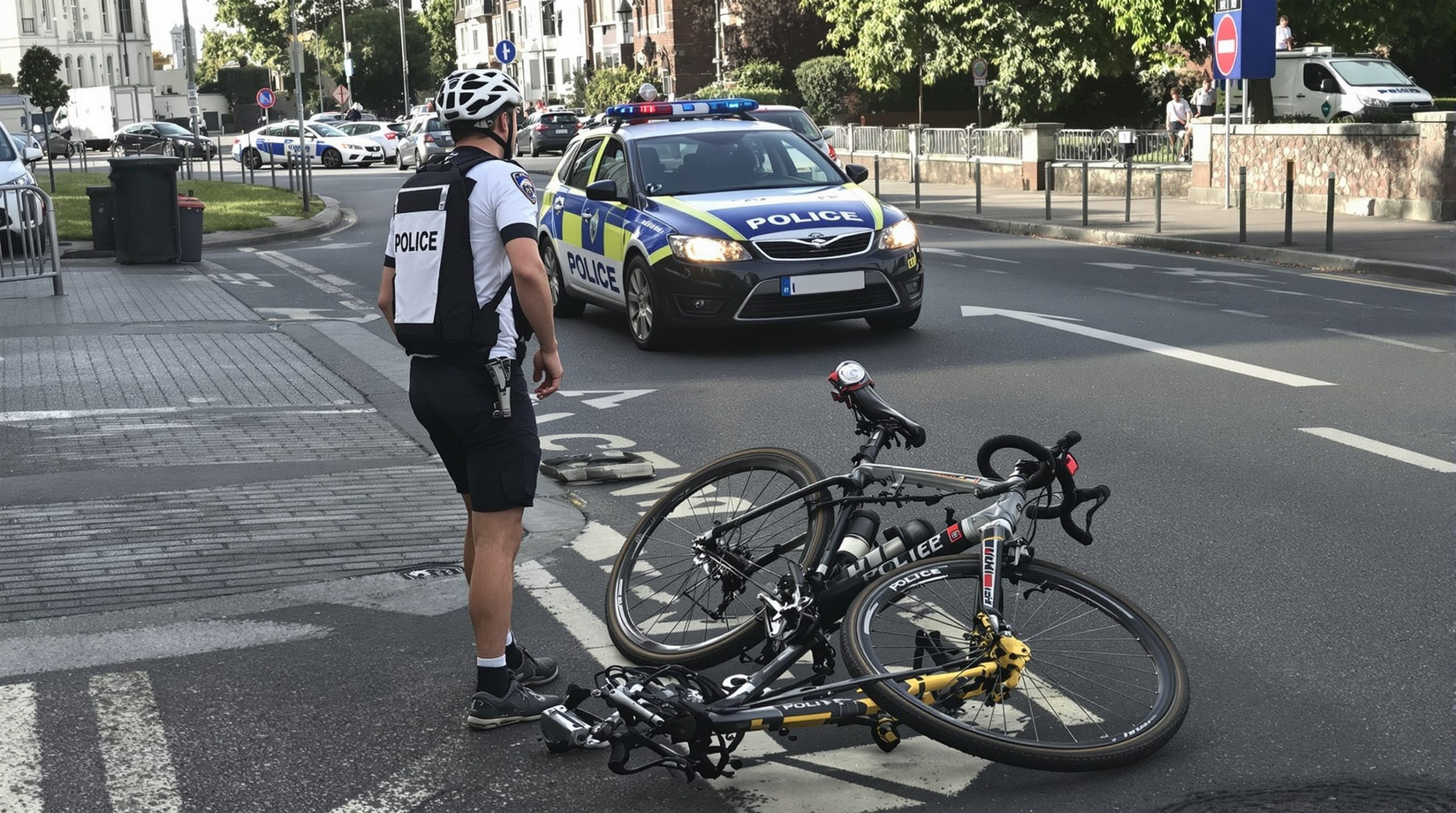 cycliste-accident-rue-ensoleillee