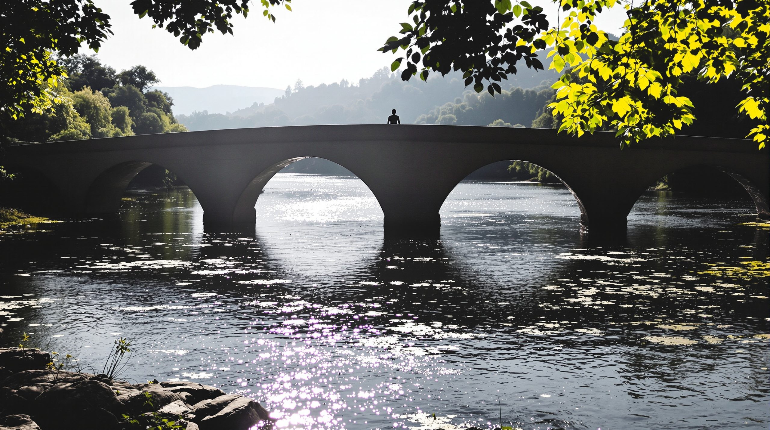 silhouette_riviere_pont_reflet