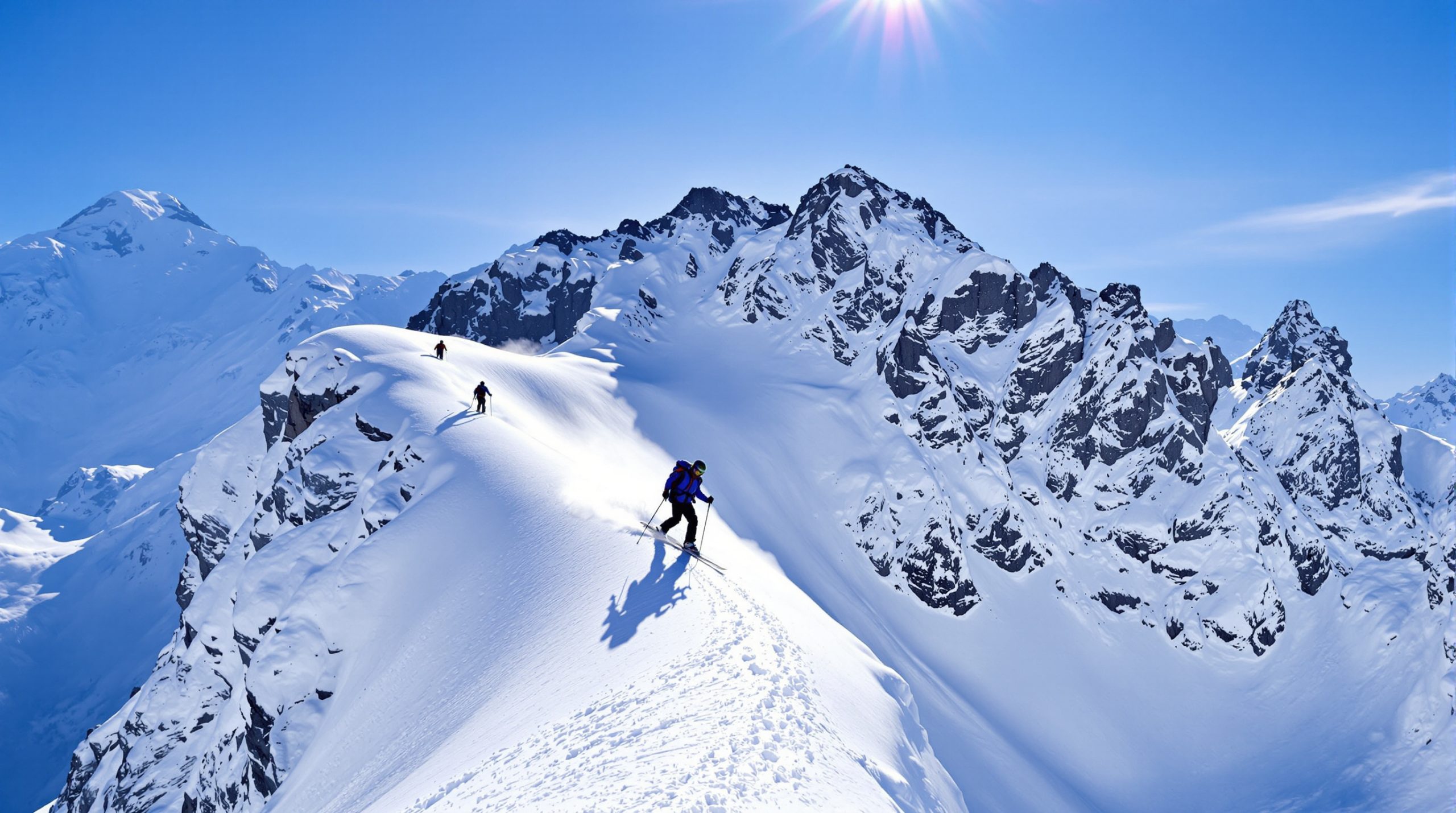 Descente alpine sécurisée