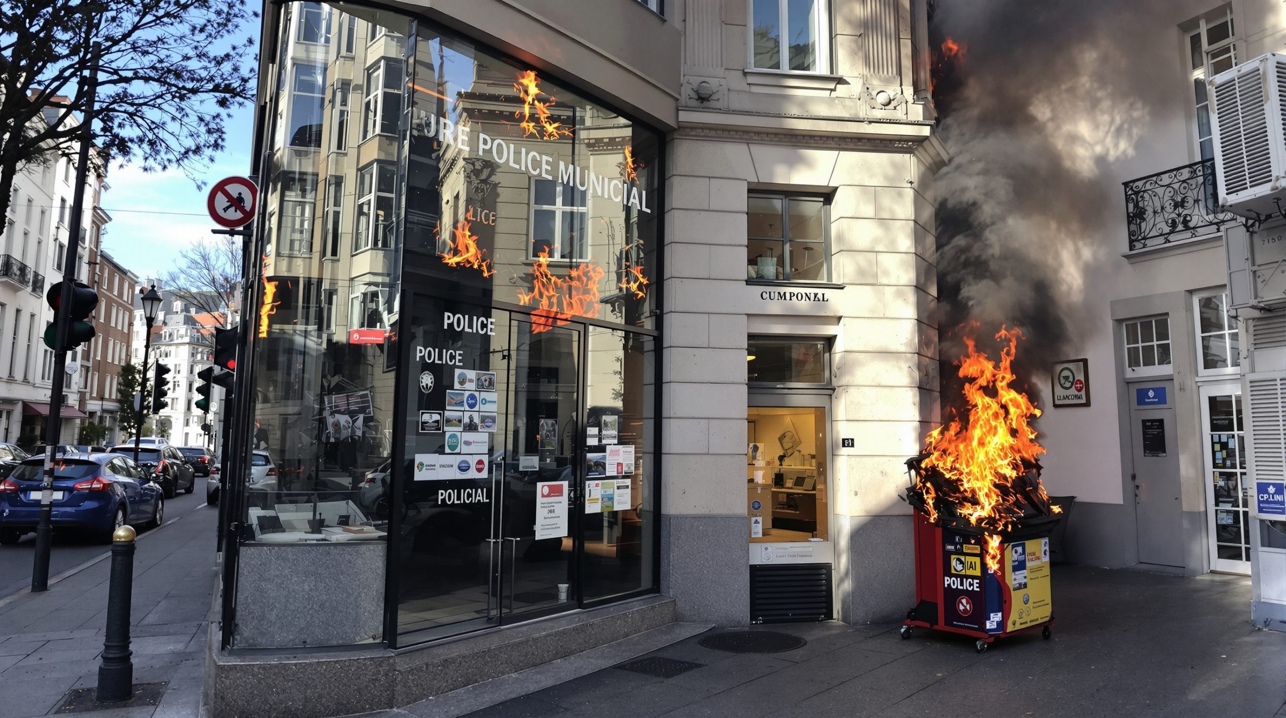 vandalisme_bureau_police