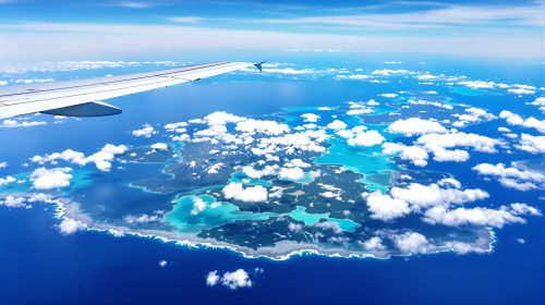 survol_avion_archipel_lumineux