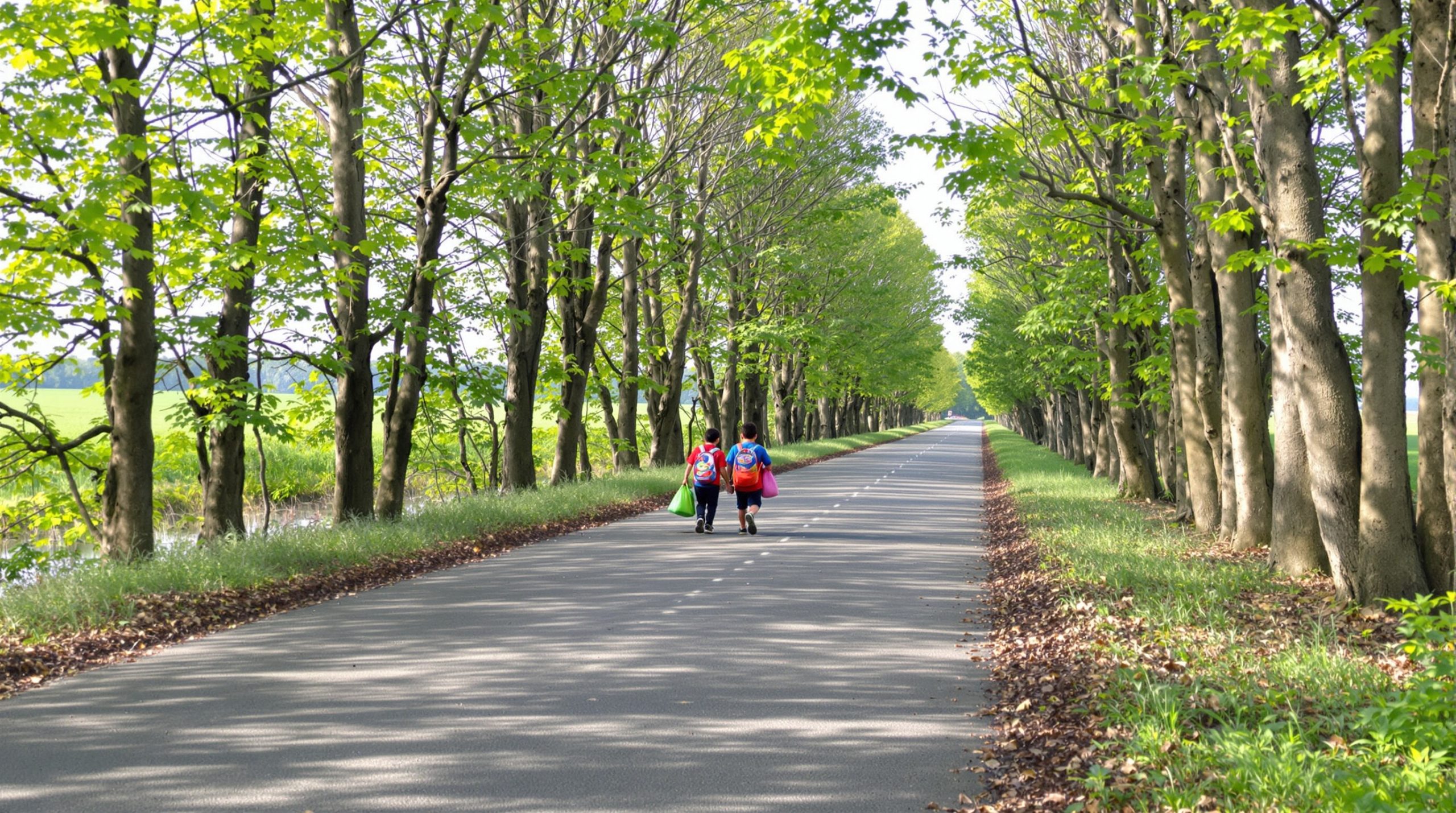 Enfants-Route-Isolée-Portugal