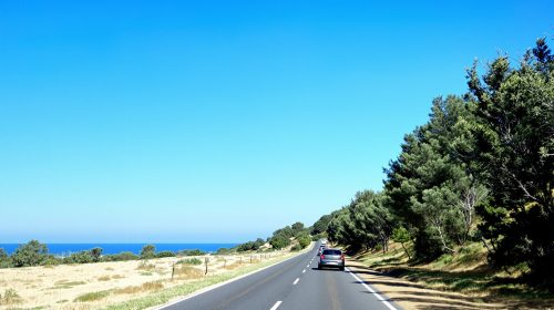 Route entre Espagne et France.