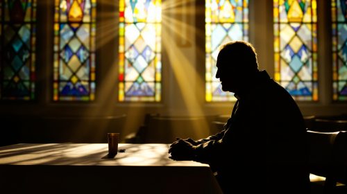 église-silhouette-prêtre