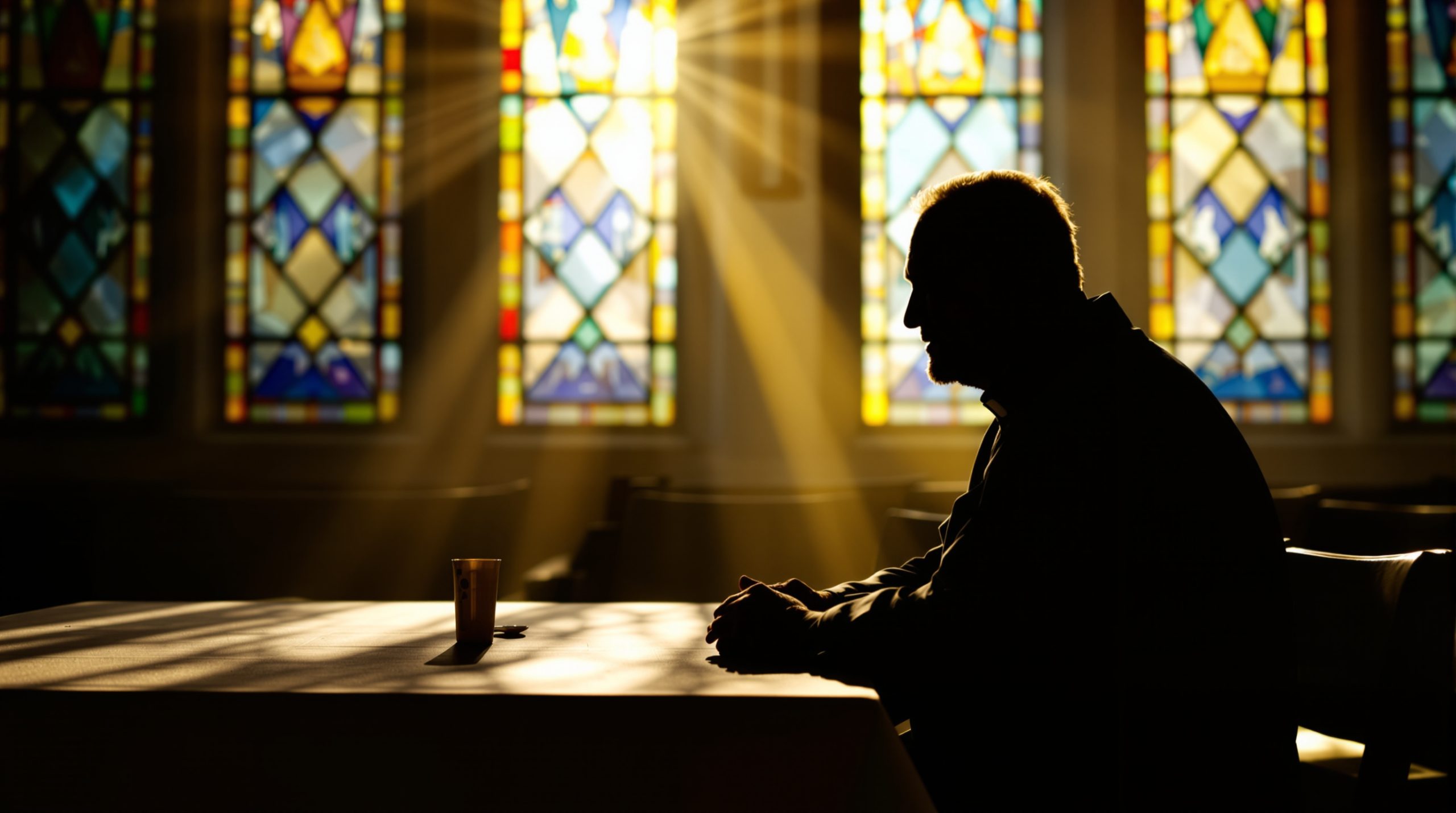église-silhouette-prêtre