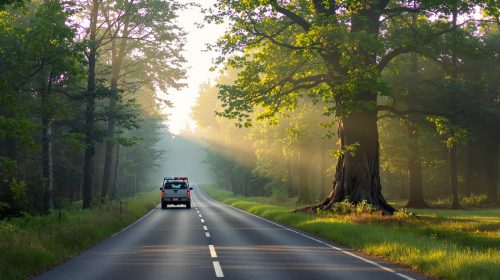 route-campagne-accident-matin