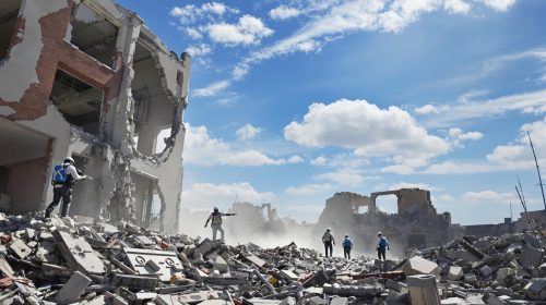 Sauvetage sous les ruines