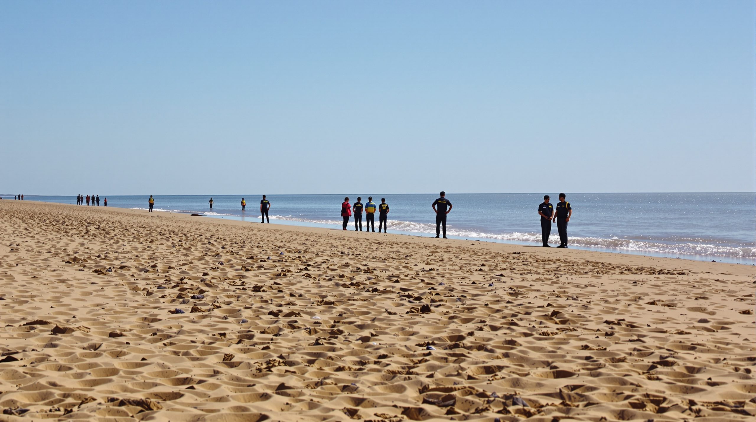 plage-secours-silhouette