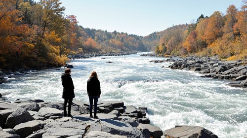 Rivière tumultueuse Ohio