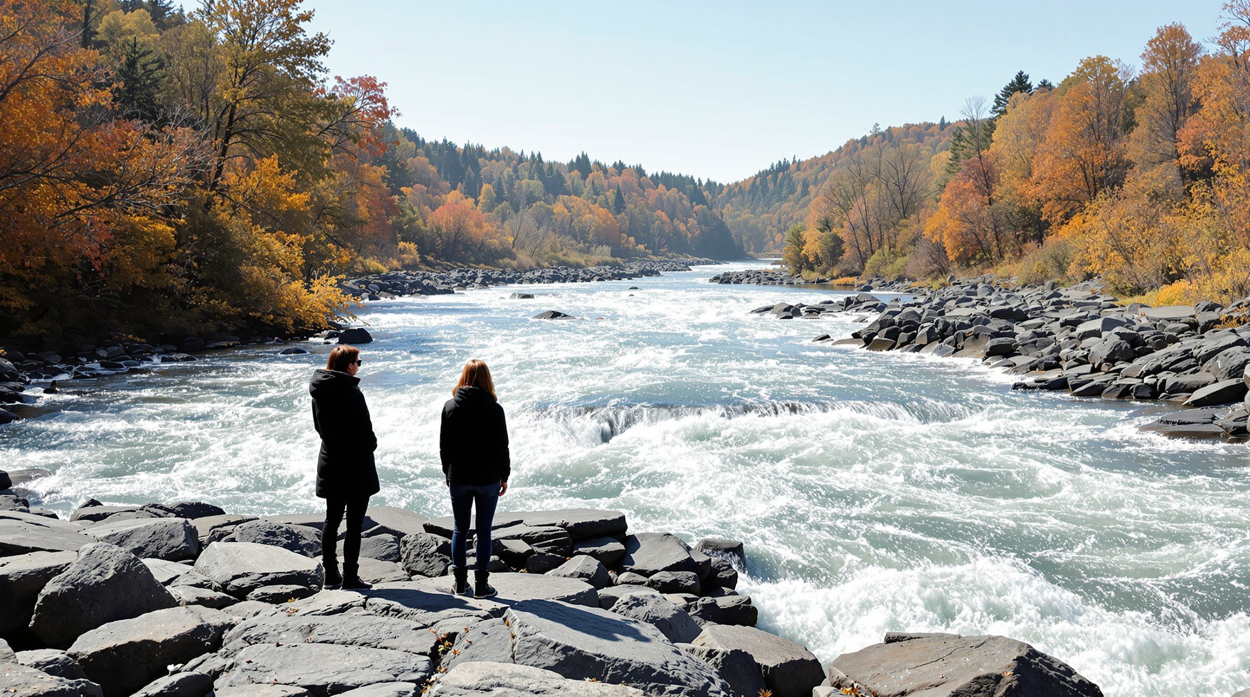 Rivière tumultueuse Ohio
