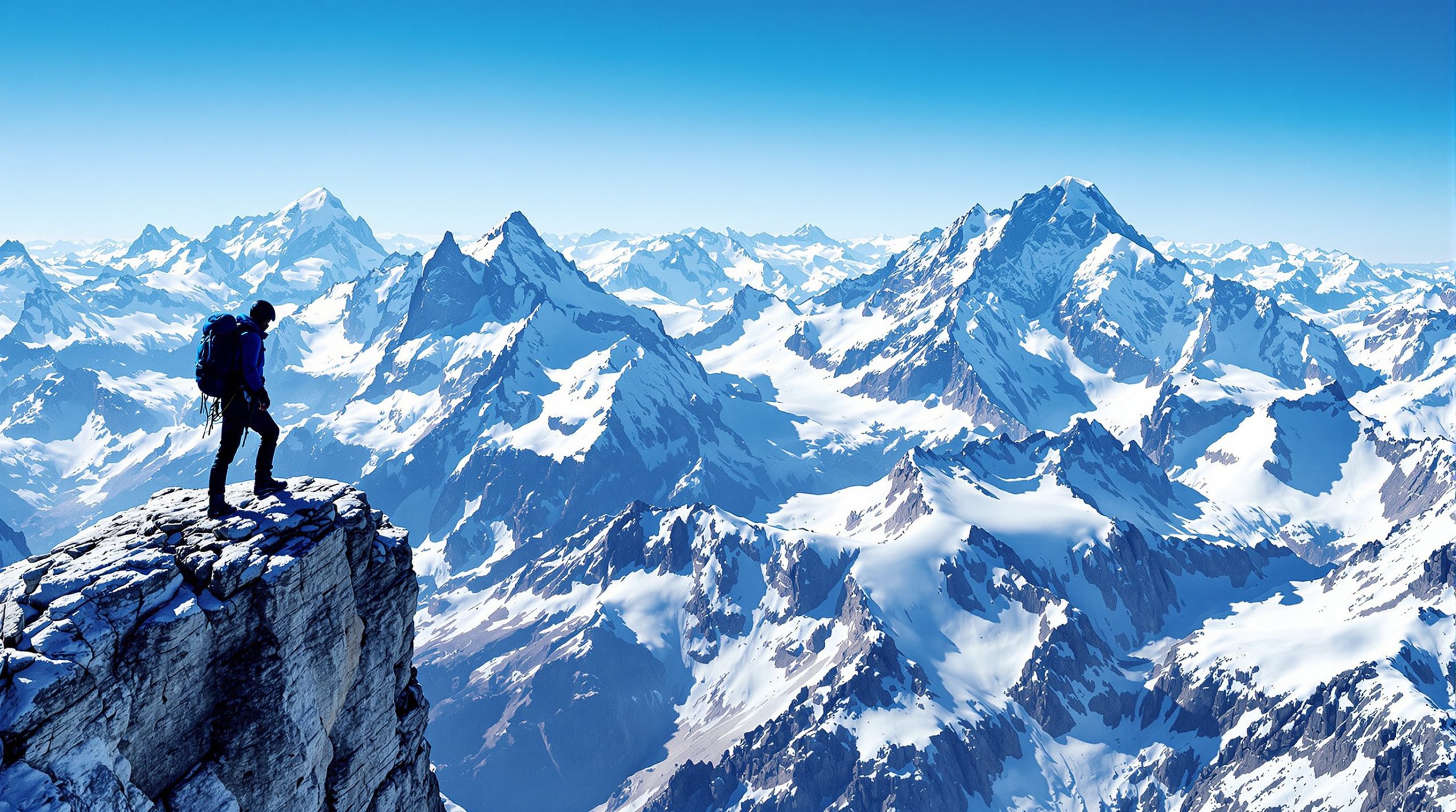 Alpiniste-massif-Mont-Blanc