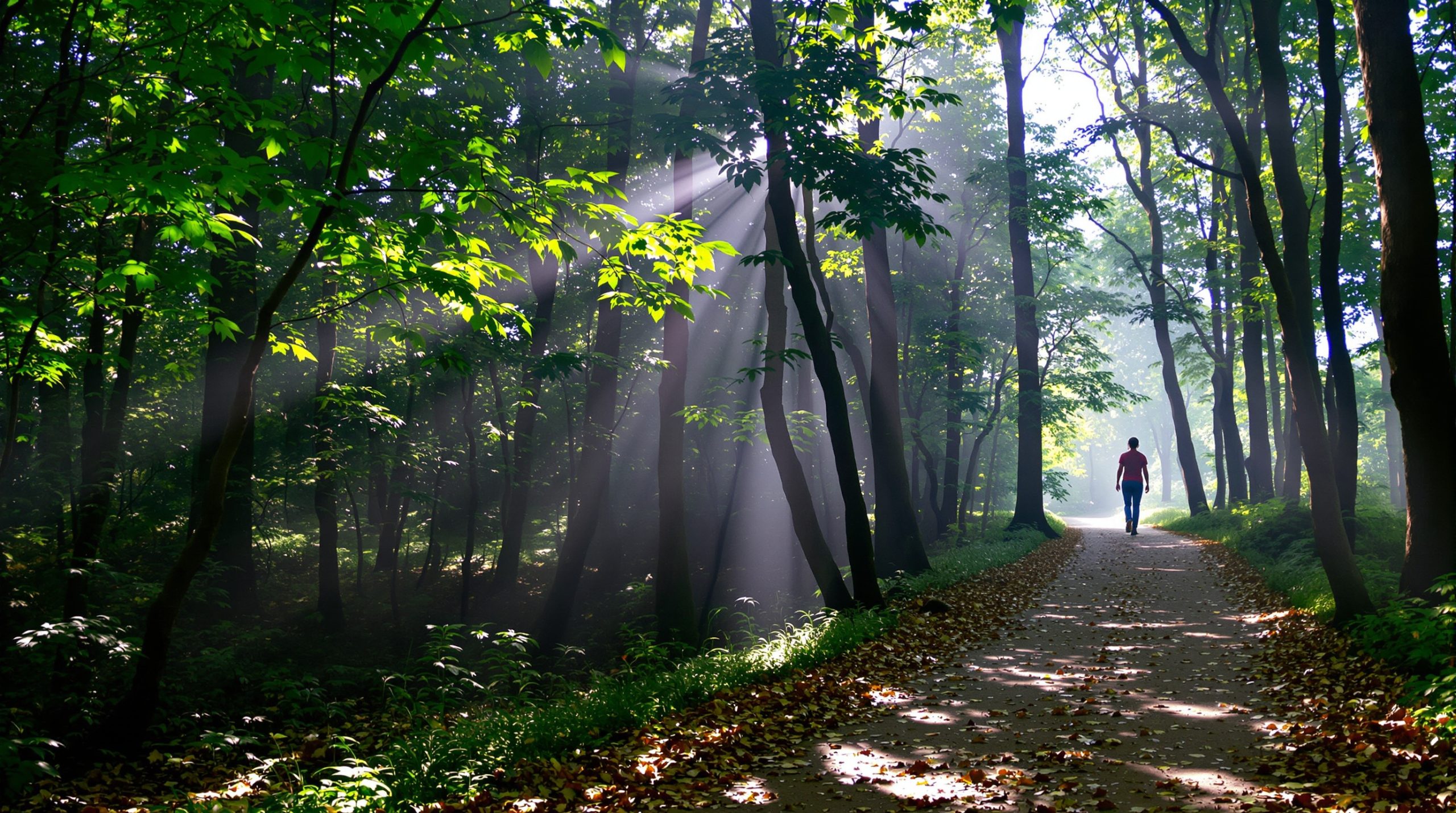 Forêt éclairée de Thoraise.