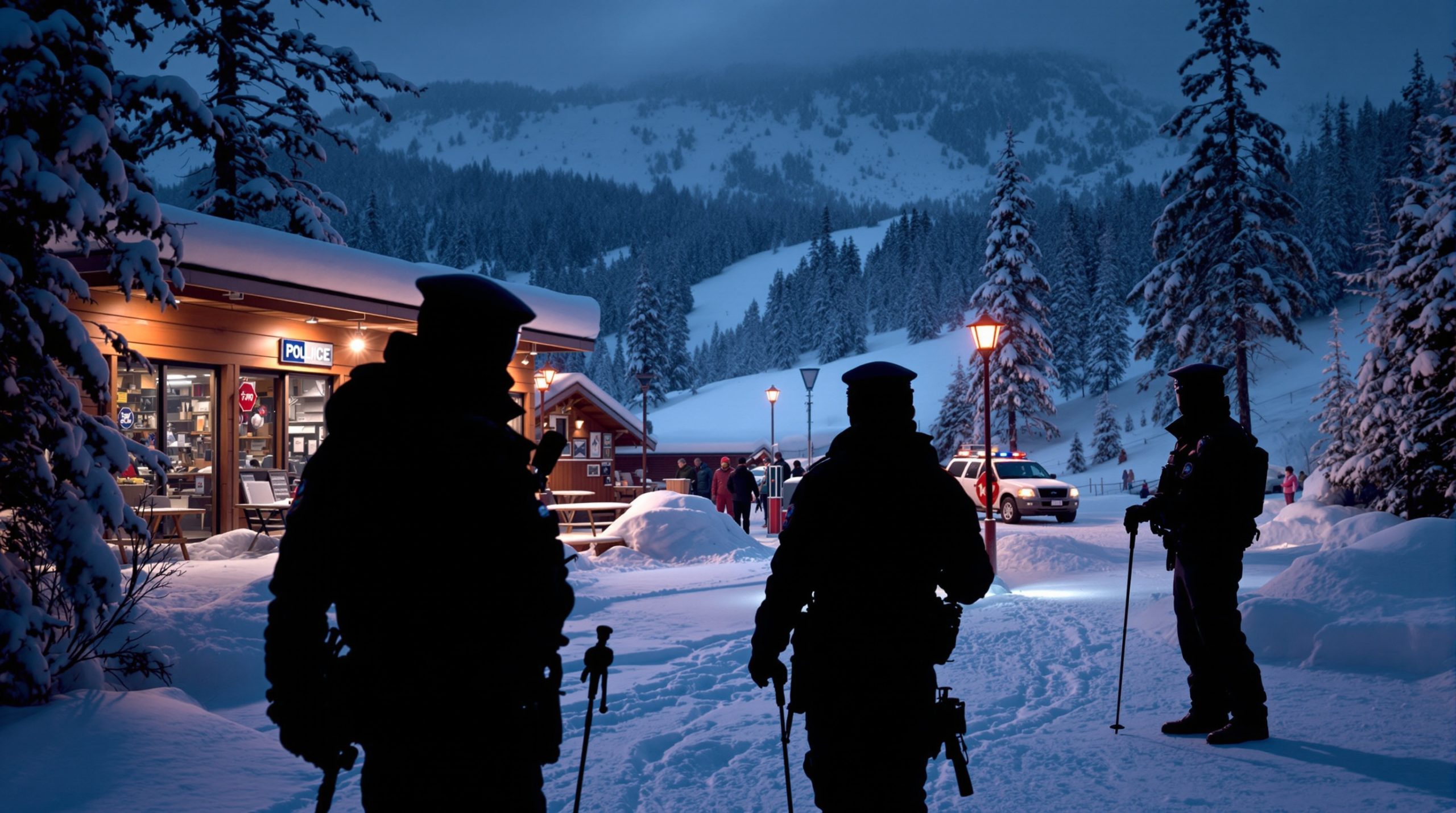 Inspection station de ski
