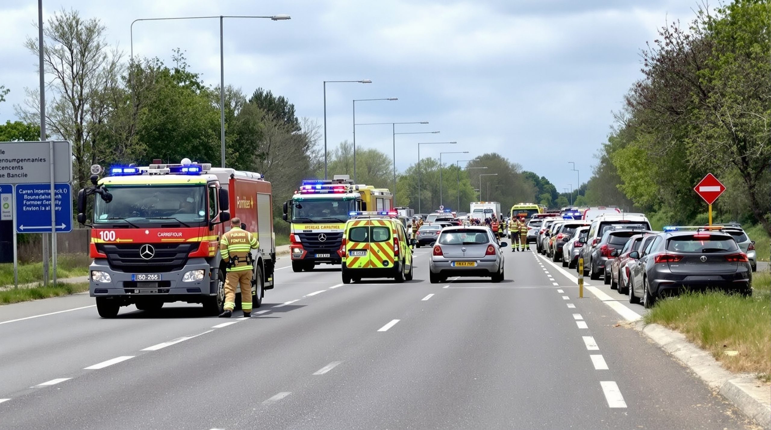 carrefour_bloqué_secours_route