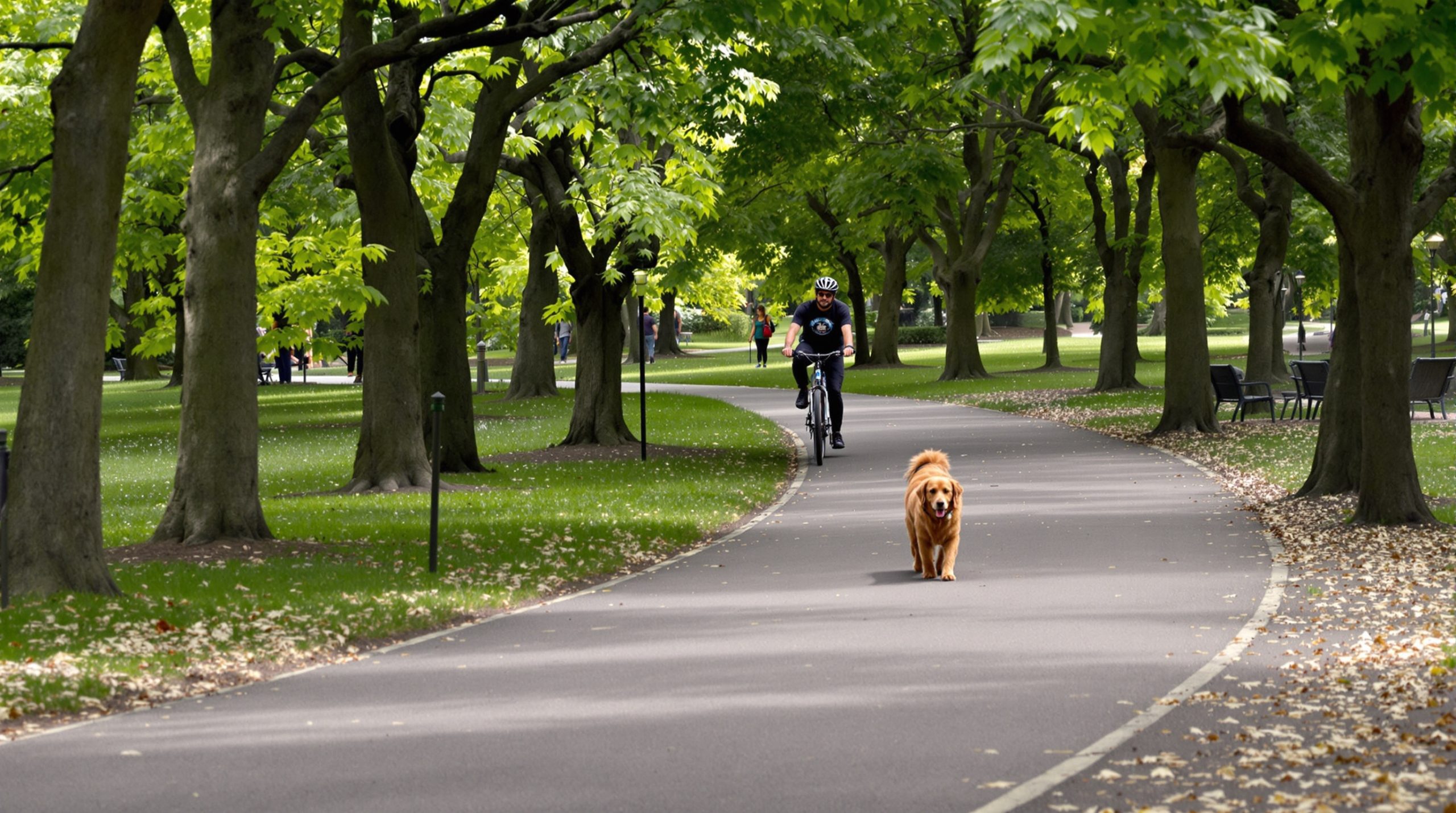 ParcCyclisteChien